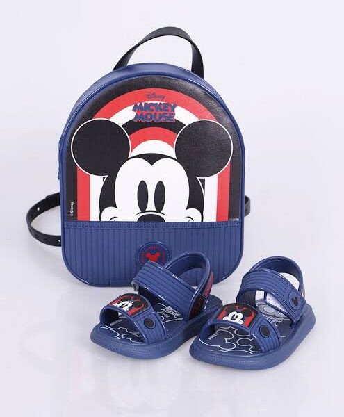 Sandália Bebê + Mochila Disney Mickey