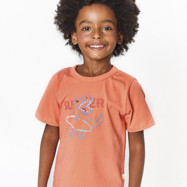 Conjunto Dino Surfista Coral